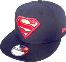 New Era Superman Logo Bleu Sombre Dc Comics Snapback Cap 9fifty 950 Osfa Basecap