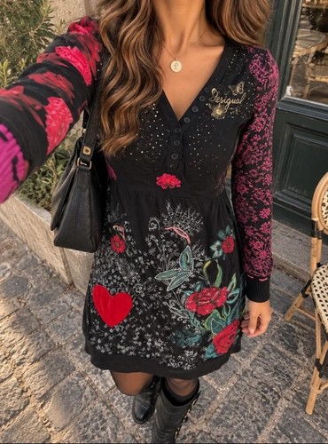 Robe desigual noire - desigual,