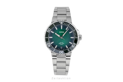 Oris aquis date acier - aquis,