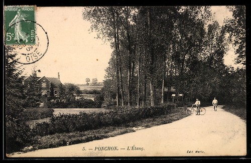 Cpa ponchon personnes - ponchon,,