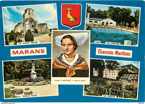 Carte postale marans - carte,