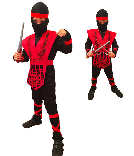 Enfants costume ninja rouge - enfants,