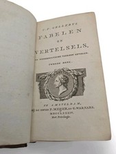 Livre Tome II Fabelen en Vertelsels néerlandais 1784 GELLERT Christian Fürchtgot