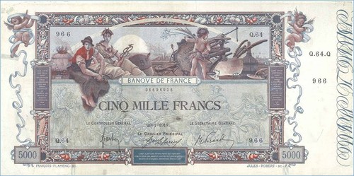 5000 francs flameng france - 5000,