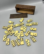 Jeu de dominos ancien bois et