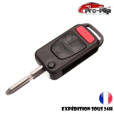 Coque de Clé pour Mercedes ML C CL S SL SEL E A G W 4 boutons avec rainures