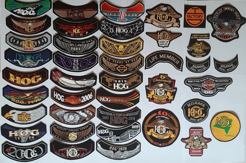 Patch tissu hog harley - patch,