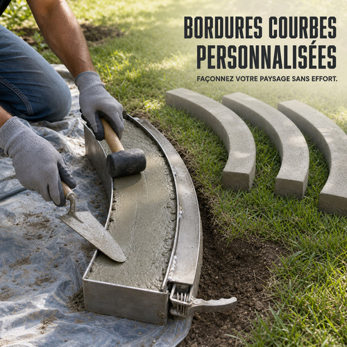 Moule bordure incurvée en - moule,