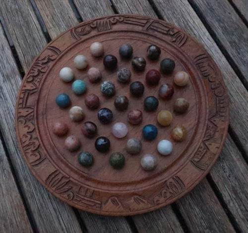 Jeu solitaire bois et - jeu,