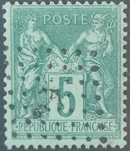 Timbre classique france 75 - timbre,