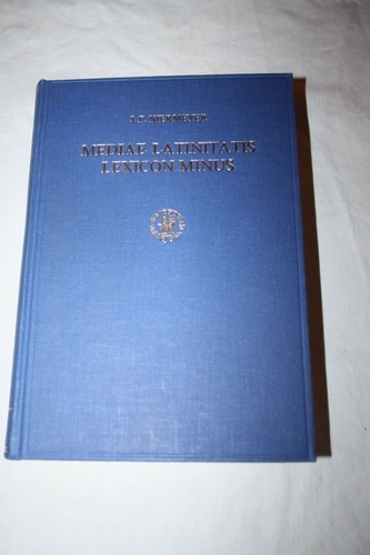 Niermeyer mediae latinitatis - /,
