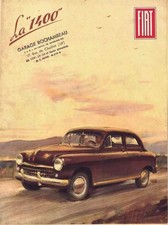 Catalogue Brochure Fiat 1400 / Cabriolet 1951 France