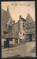 Old postcard Ghent, March of Vegetables, La Potence 1935 