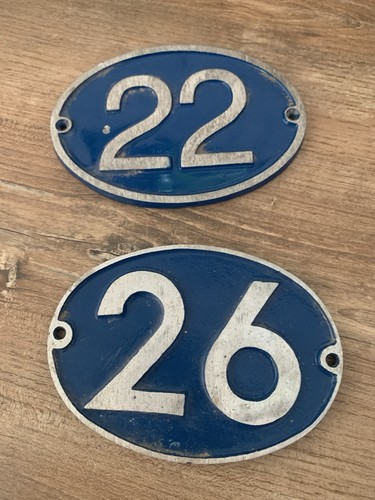 Lot plaques numéros - 2,