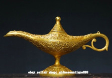 Aladin Genie Oil Lamps Bronze Gilt Magic Lamp Aladdin Chirag Incense Burner