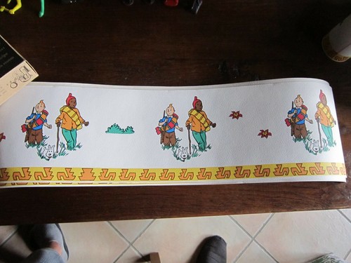 Tintin morceaux frise a - tintin,