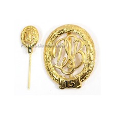 Brevet sportif DRL+ mini - DDR / NVA - Allemagne post WW2 ( matériel original )