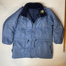 Kanuk Puffer Coat Goose Down Fill Hooded Blue Winter Outerwear Jacket