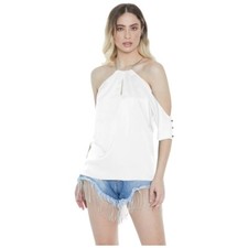 Blouse Blanche Scollo
