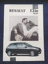 Renault Clio Baccarat brochure 08.1991