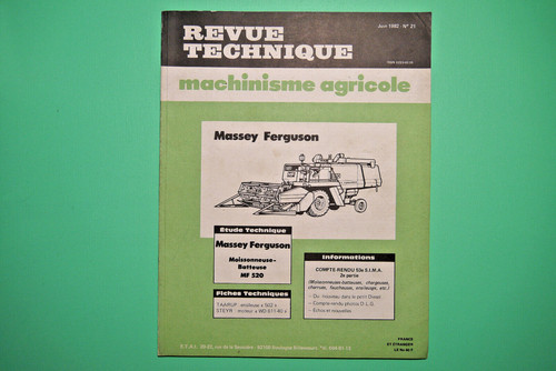 Revue technique machinisme - revue,