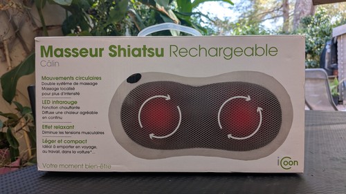 Masseur shiatsu rechargeable