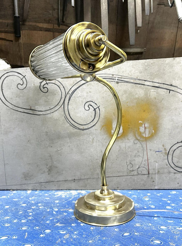 Lampe table banquier - lampe, art
