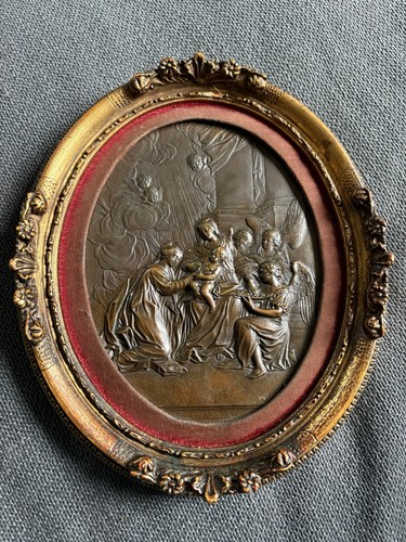 Medaillon ancien bronze - ancien, ou