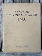 ANNUAIRE DES VENTES DE LIVRES 1985