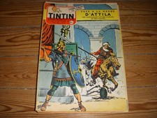 TINTIN 376 05.01.1956 BD ATTILA et les HUNS Le TOUR du MONDE du TOHU-BOHU