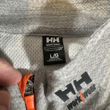 Helly Hansen Pullover Mens L Gray 1/2 Zip Performance Tech Golf Base Layer