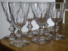 BACCARAT 6 ANCIENS VERRES A