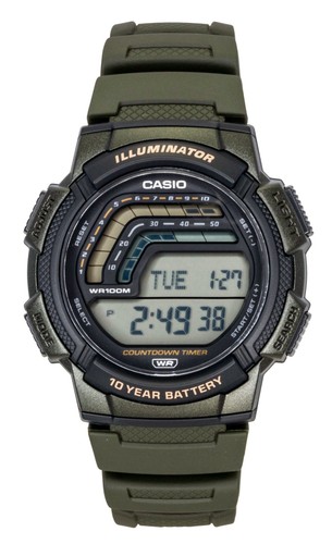 Montre casio cadran noir - montre, acier