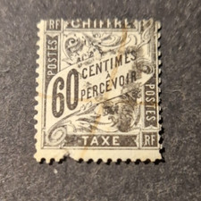 FRANCE / TIMBRE TAXE N° YVERT 21 OBLITERE / used / COTE 65€
