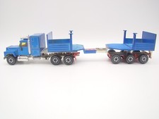 SIKU - 1/55 - 4013 - MACK SUPERLINER TRUCK - ROADBRIDGE TRANSPORTER - OLD -
