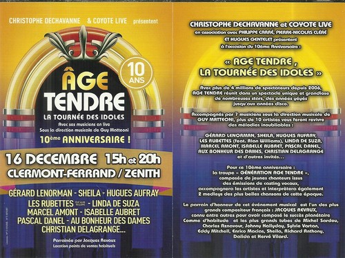 Flyer âge tendre - Âge, les