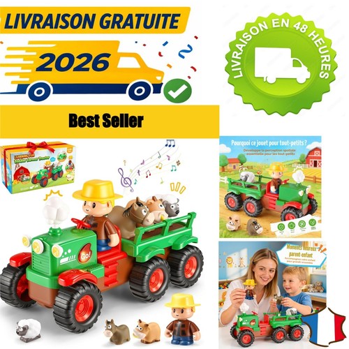 Tracteur jouet ferme musical