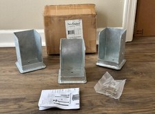 New England Arbors STEEL Bolt Down Bracket Kit for Pergolas |  3-PACK  | VA80207