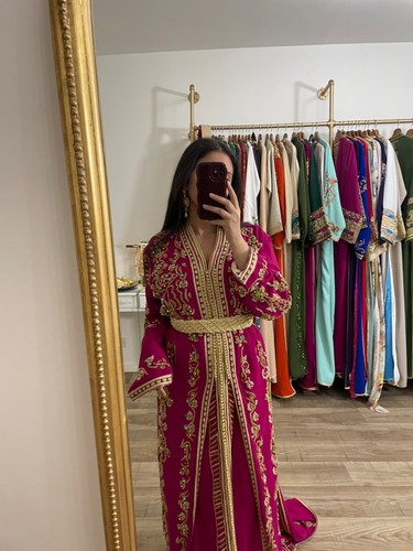 Caftan marocain fuchsia - marocain, et