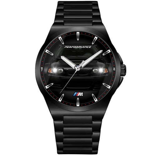 Montre noir acier fan art - en,