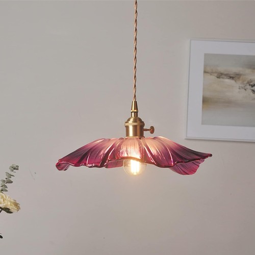 Suspension vintage led verre - suspension,