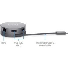 Dell 6 - in - 1 Multiport Adapter DA305 - Station d'accueil - USB - C - HDMI, D