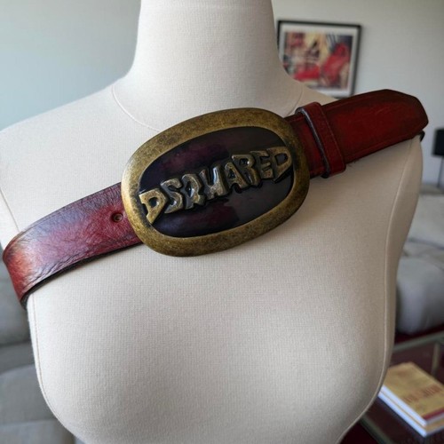 Dsquared2 brass logo buckle - dsquared2,