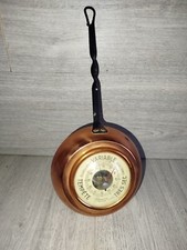 Antique Barometer Stove Pan Copper 33cm Vintage Antique