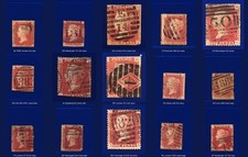 1868 SG43 1d Red Plate 110 GU-Used Positions BL-SF Cat £11 Choice of 15 kblh