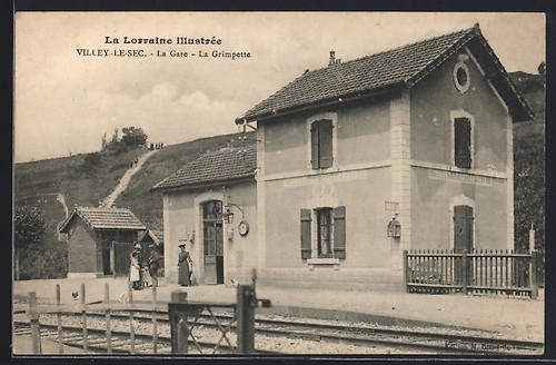 Cpa villey sec gare - villey-le-sec,, la
