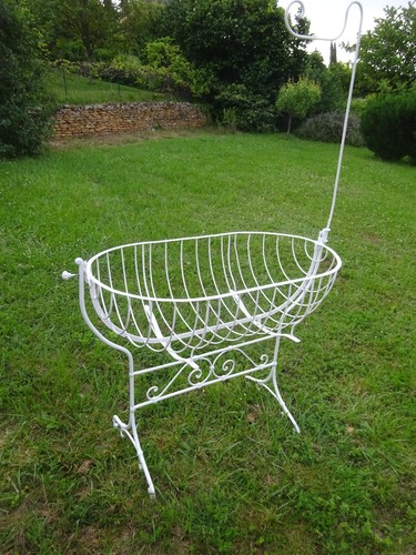 Lit berceau ancien fer - lit,