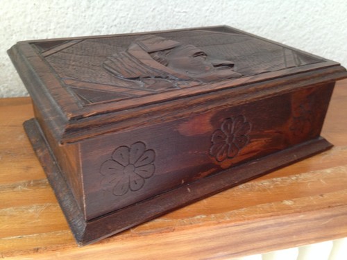 Ancienne boite coffre en - ancienne,