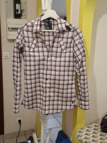 Chemise carreaux star raw - chemise,
