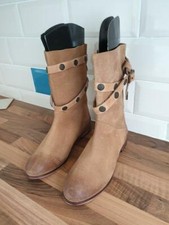 BOTTES FREE PEOPLE marron cuir